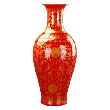 Imagem de Vaso para decoração de vaso de cerâmica, grande, moderno, para decoração de flores secas, arte, casa, casa, casa, sala de estar, hotel, quarto, escritório, decoração de cerâmica