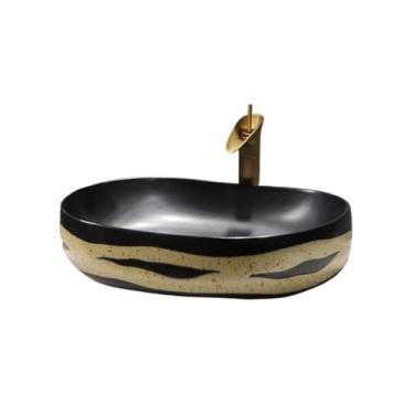 Imagem de Vessel Vanity Sink vaso pia retangular estilo retrô acima do balcão banheiro casa de banho casa de banho apartamento lavatório moderno bancada moderna