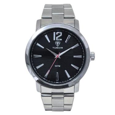 Imagem de Relógio Masculino Tuguir Analógico TG118 Prata e Preto