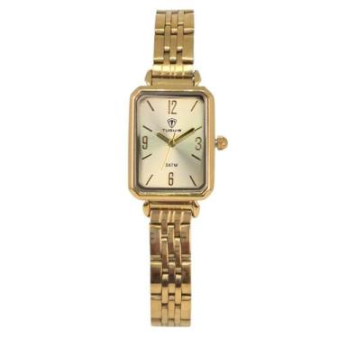 Imagem de Relógio Feminino Tuguir Analógico TG191 Dourado