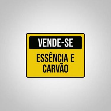 Imagem de Placa Acm Vende-Se Essência Carvão 18X23 - Sinalizo