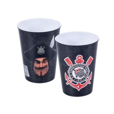 Imagem de Copo Estampado Corinthians Timão 320ml Plasutil -, Corinthians Timao