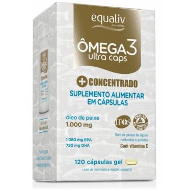 Imagem de Ômega 3 Ultra Concentrado com Vitamina E 120 Cáps Equaliv-Unissex