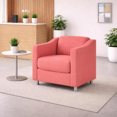 Imagem de Poltrona Decorativa Recepção Cadeira Manicure Cores - Balaqui Decor, R