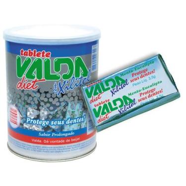 Imagem de Chiclete Tablete Goma de Mascar Valda DIET - Pote com 100 un
