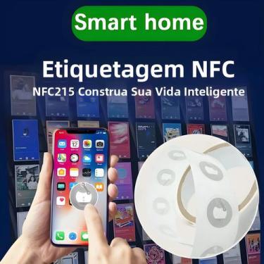 Imagem de Etiqueta NFC 13.56MHz ISO14443A, Adesivos RFID Ntag215 Para Celulares,