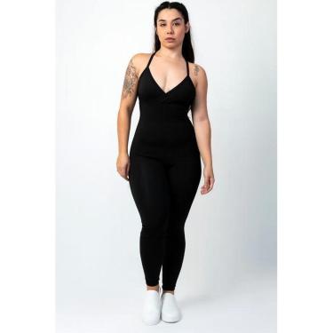 Imagem de Macacão Fitness Academia Zero Transparência Treino Ginástica-Feminino