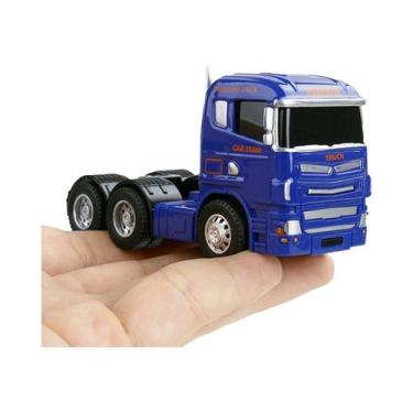 Imagem de Caminhão De Contêiner Em Metal Fundido Escala 1:64, Miniatura De Brinq
