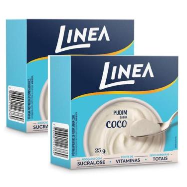 Imagem de Kit 2 Pó para Pudim De Coco Linea 25g