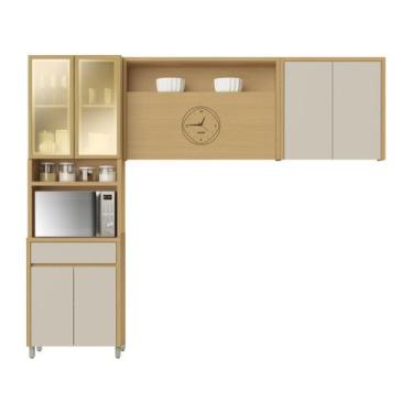 Imagem de Armário de Cozinha Compacta Nesher Condessa 7 Portas 1 Gaveta 100% MDF