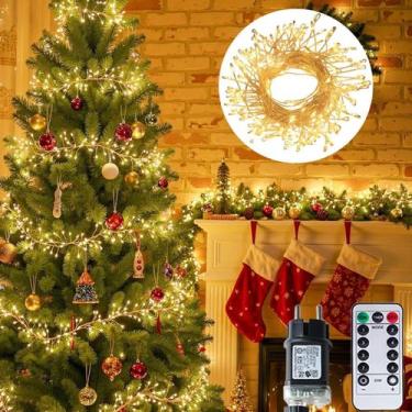 Imagem de Luzes De Fada LED De 6M/75M Em Formato De Fogos De Artifício Para Deco