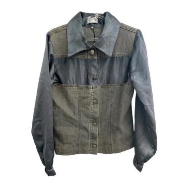 Imagem de Jaqueta Mescla Seda e Jeans da Versus -  Tamanho 42