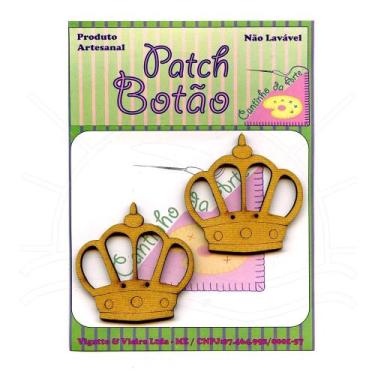 Imagem de Botton Patch Coroa 2460 - 2 Unid - Cantinho da Arte