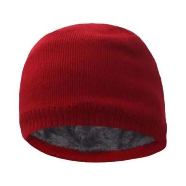 Imagem de Gorro De Inverno Tricotado Para Homens, Quente E Grosso, Com Forro De 
