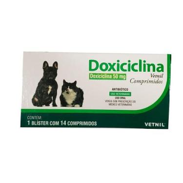 Imagem de Doxiciclina 50mg Vetnil 14 comprimidos