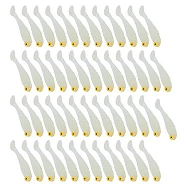 Imagem de Iscas em forma de peixe, 50 peças ferramentas de pesca iscas artificiais para pescadores(Luminoso)