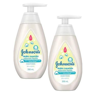 Imagem de Kit 2 Sabonete Líquido Johnson`s Recém Nascido 200ml