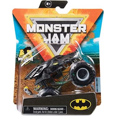 Imagem de Monster Jam 2021 Spin Master 1:64 Diecast Monster Truck with Wheelie Bar: Heroes and Villains Batman