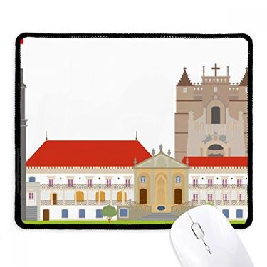 Imagem de Mousepad de construção de marco nacional de Portugal Coimbra Tapete de borracha para jogos