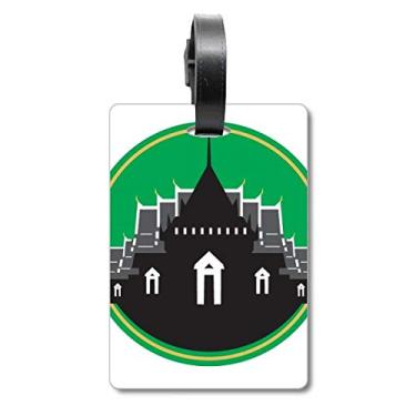 Imagem de Tailândia Made in Thailand Temple Shield Bagagem Etiqueta Bagagem Cartão de Bagagem Scutcheon Etiqueta