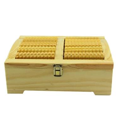 Imagem de Caixa de moxa, caixa de moxabustão, caixa de moxabustão de madeira, ferramenta de rolo de absinto