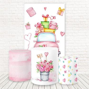 Imagem de Painel Retangular E Capas Tecido Meus 15 Anos Fkpc-1300