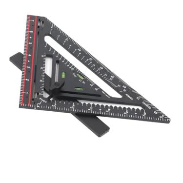 Imagem de Régua Triangular Dobrável de Plástico, Ferramenta de Layout de Viga Quadrada Multiuso de 90 Graus para Carpintaria