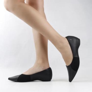 Imagem de Sapatilha Bico Fino Salto  Embutido - USAFLEX, Preto, 37