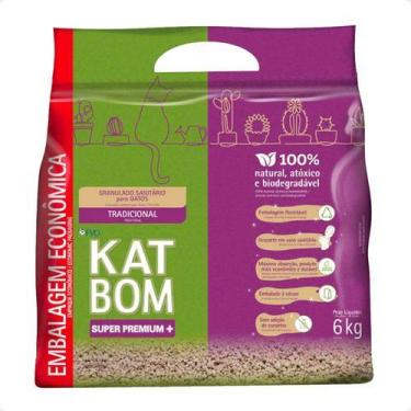 Imagem de Katbom Tradicional Granulado Sanitário Para Gatos - 6 Kg