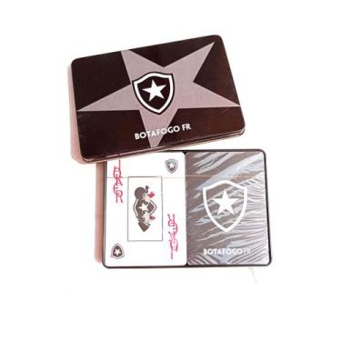 Imagem de Baralho Na Lata 2 Jogos De Cartas Oficial Botafogo - mileno