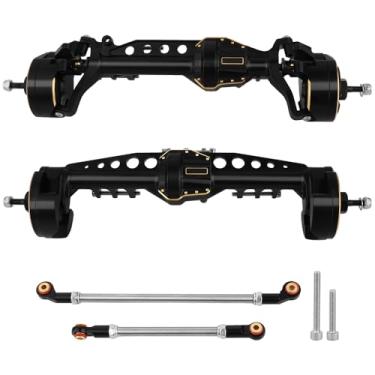 Imagem de Pothyes Heavy Duty Brass + Aluminium Complete Portal Axle for 1/10 RC Crawler Axial SCX10 III AXI03006 AXI03007 Wrangler JL AR45 Upgrade Parts