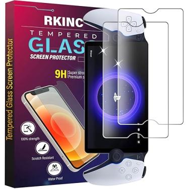 Imagem de RKINC Protetor de tela [2 unidades] para PlayStation 5 Portal Remote Player 20.3 cm 2023, protetor de tela de filme de vidro temperado para PS5, 0,33 mm [Garantia vitalícia] [Sem bolhas]