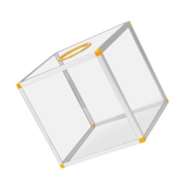 Imagem de KiBcsLic Caixa de Sorteio de Loteria Transparente, Caixa de Votação, Caixa de Comentários, Caixa de Retenção de Bilhetes, Caixa de Sorteio, Caixa de Loteria Qu, Seis lados claros, 35x35x35cm