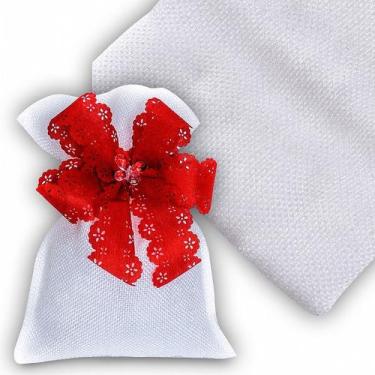 Imagem de Saco Juta - 30Cmx45cm - Branco - 1 unidade - Halley Fitas
