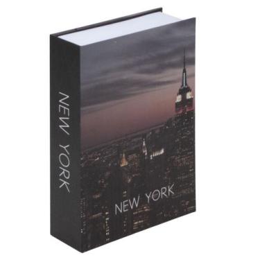 Imagem de Cofre Camuflado Formato de Livro Discionario com Chave Porta Joias de 