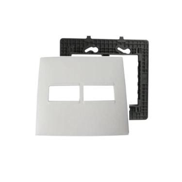 Imagem de Placa Espelho 4x4 2 mod. Legrand Pial Plus+(mais) 618511BC+