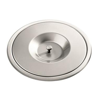 Imagem de Lixeira Embutida De Cozinha Inox Redonda 5 Litros (escovada)
