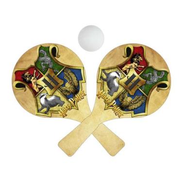 Imagem de Par de Raquetes para Tênis de Mesa com Bolinha 24,5x13,5 Mdf Madeira A