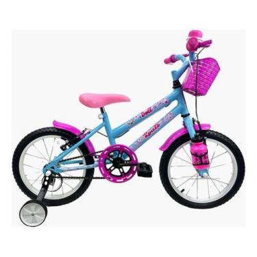 Imagem de Bicicleta Infantil Aro 16  Feminina + Rodinhas Laterais - Route Bike, 