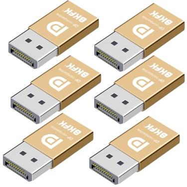 Imagem de BKFK Plugue fictício DP - Emulador de tela 2K 1080P compatível com Window-s Ma-c OS-X Linu-x Emulador de tela sem cabeça para desktops remotos, equipamentos de mineração de criptografia e mais (DP-6P)