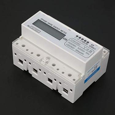 Imagem de Medidor de Energia Elétrica Digital Consumo de Energia KWH 3 Fase Com LCD 220/380V 20-80A Monitoramento de Energia Eficiente para Uso Comercial