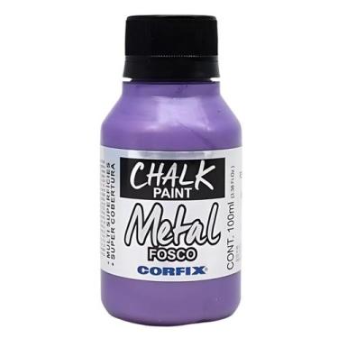 Imagem de Tinta Chalk Paint Metálica Fosca Corfix 100ml - 23111, 399 - VIOLETA