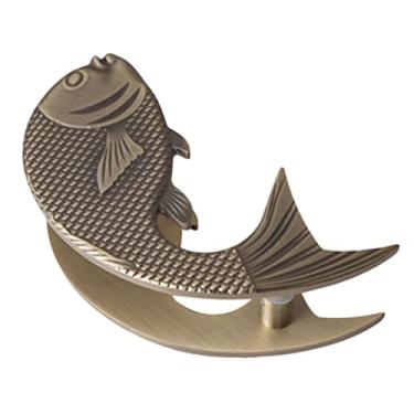 Imagem de Puxadores de porta de celeiro Puxadores de porta grande de carpa, adequado para porta de madeira, maçanetas de porta de vidro/preto/pacote com 2 50 cm (bronze 1 pacote 20 cm)