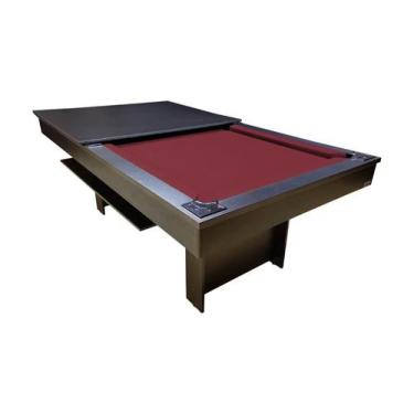 Imagem de Mesa de Sinuca/Bilhar com Tampo de Jantar - 2,20x1,20 - Nelson Bilhare