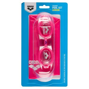 Imagem de arena Kit Natacao Infantil Pool Set Jr Com Oculos/ Touca Rosa