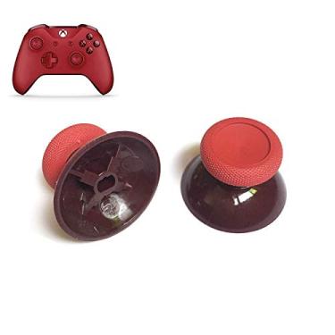 Imagem de 2 peças de boné analógico 3D Joystick para Xbox One Slim Xbox One Xbox One Controle Elite, Vermelho
