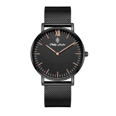 Imagem de Relógio Masculino Greenwich Mesh All Black 40mm - Phillip London