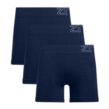 Imagem de Kit 3 Cuecas Boxer Masculina Zee Rucci Microfibra Poliamida Seamless -