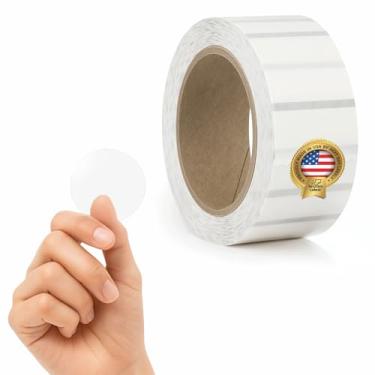 Imagem de NextDayLabels Adesivos circulares transparentes - 1.000 unidades de etiquetas redondas de 3,8 cm em rolo - Adesivos transparentes para embalagem, correspondência, varejo, artesanato e envelopes