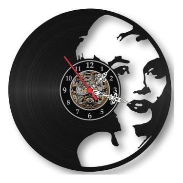 Imagem de Relogio Parede Marylin Monroe Filmes Antigos Cinema Vinil - Relogio - 